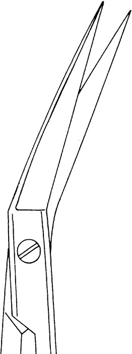 TC guld Iris Sax 11,5cm vinklad