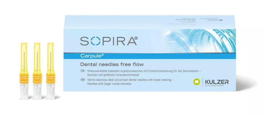 Sopira Injektionskanyl 30G 0,3x25mm Free flow 100st