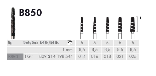 FG Diamantborr Cobra B850 021 kronslitsare 5st