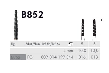 FG Diamantborr Cobra B852 016 kronslitsare 5st
