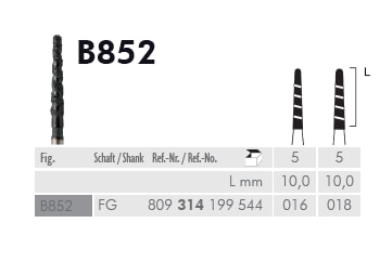 FG Diamantborr Cobra B852 018 kronslitsare 5st