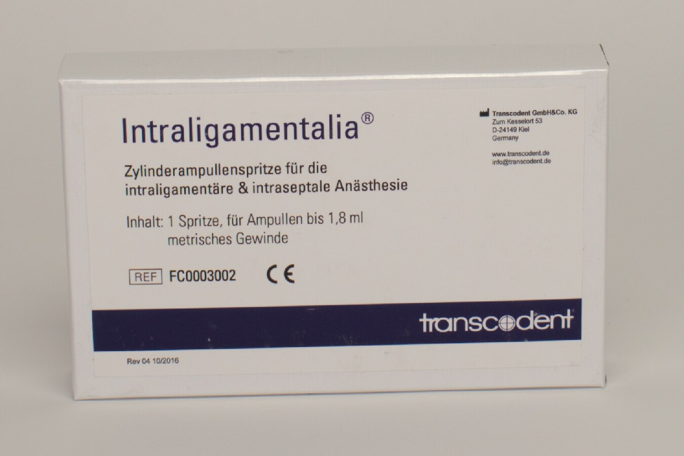Injektionsspruta  Intraligamentär bedövning