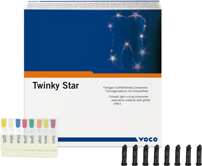 Twinky Star Caps silver 25x0,25g