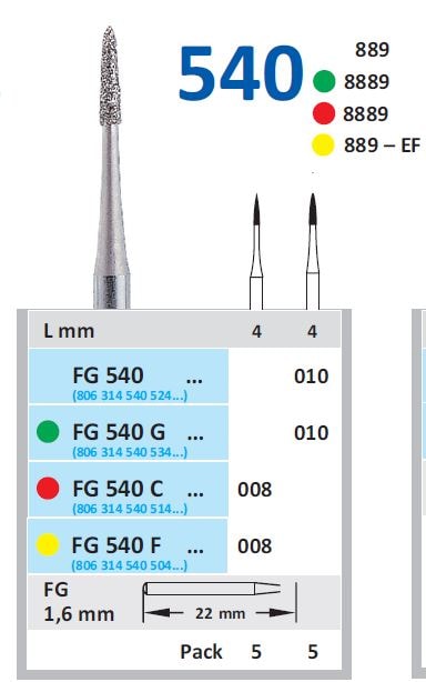 Fg Diamantborr 540 010 5st