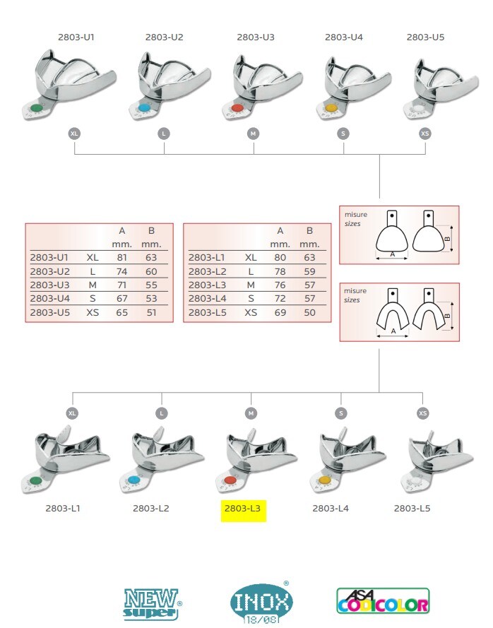 Avtryckssked 2803 operforerad UK M röd L3