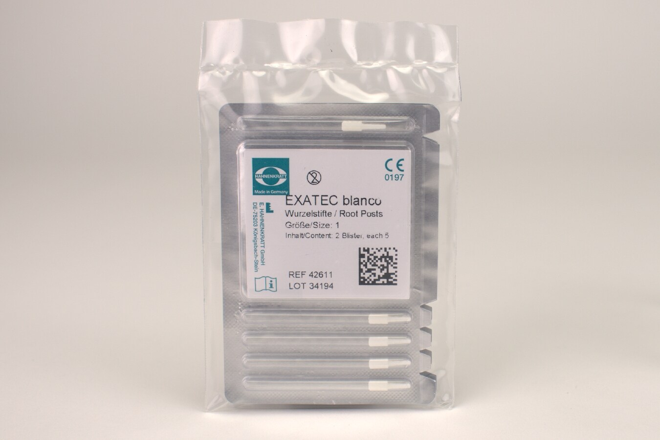 Exatec Blanco fiberstift nr 1 vit 10st