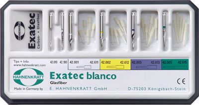 Exatec Blanco fiberstift nr 1 vit 10st