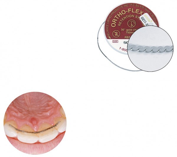 Ortho Flex Tech Retainertråd i vitguld 76,2cm