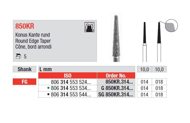 FG Diamantborr 850KR.014 5st