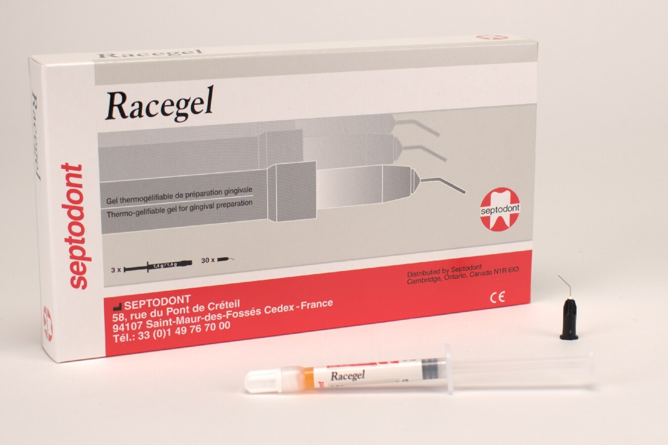 Racegel 3x1,4g + 30 spetsar