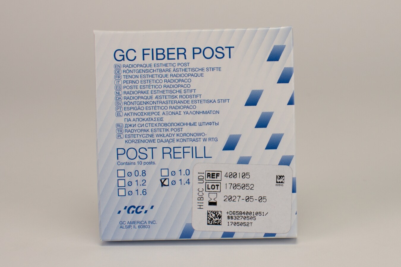 Fiber Post Stift 1,4mm 10st