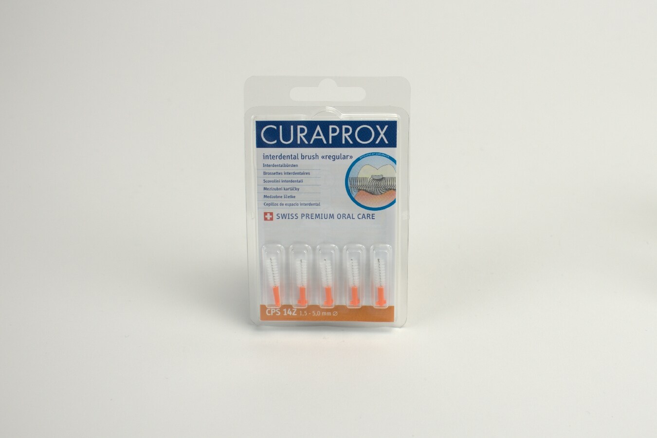 Curaprox Mellanrumsborste CPS 14 orange regular 5st