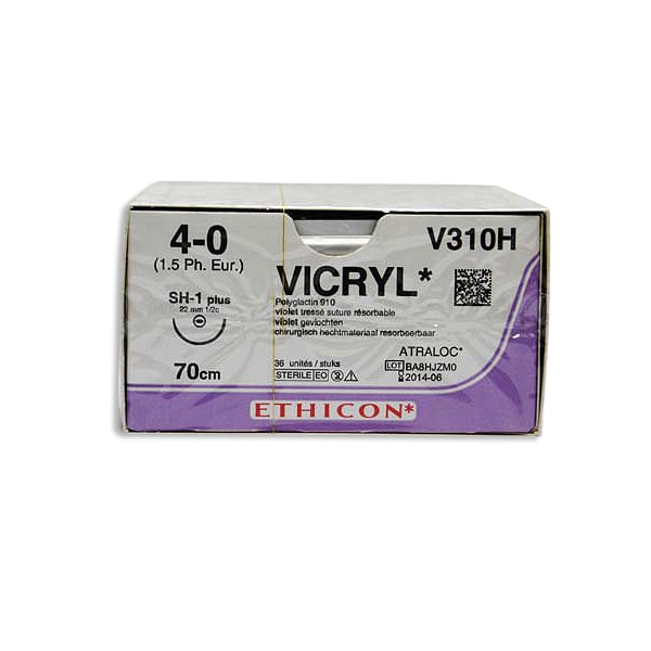 Sutur Ethicon Vicryl 4-0 violett SH-1 36st