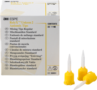 Blandningsspetsar Relyx Unicem 2 gul Standard 30st