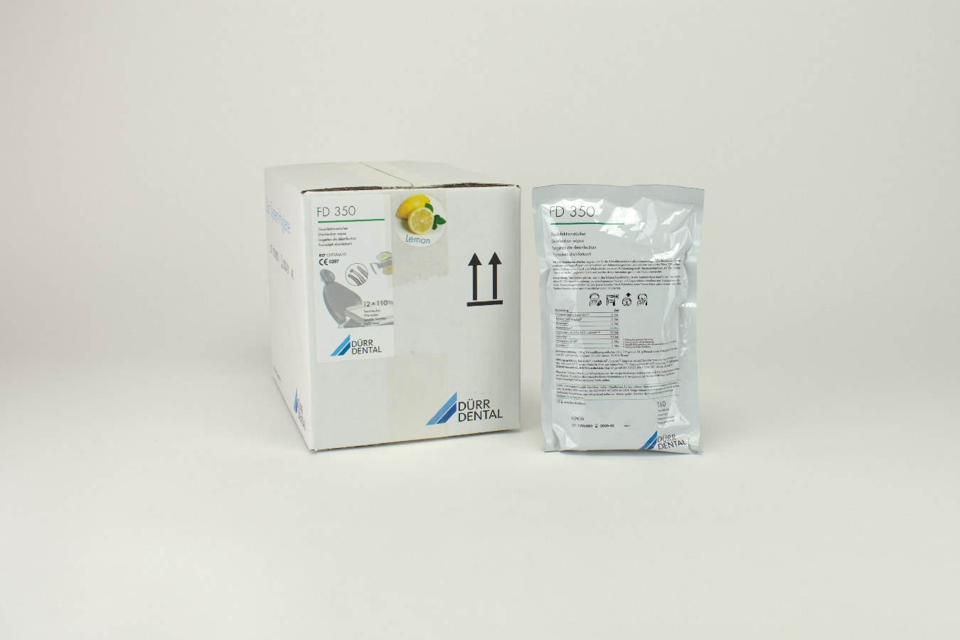 FD 350 Desinfektionsservetter lemon 12x110st refill