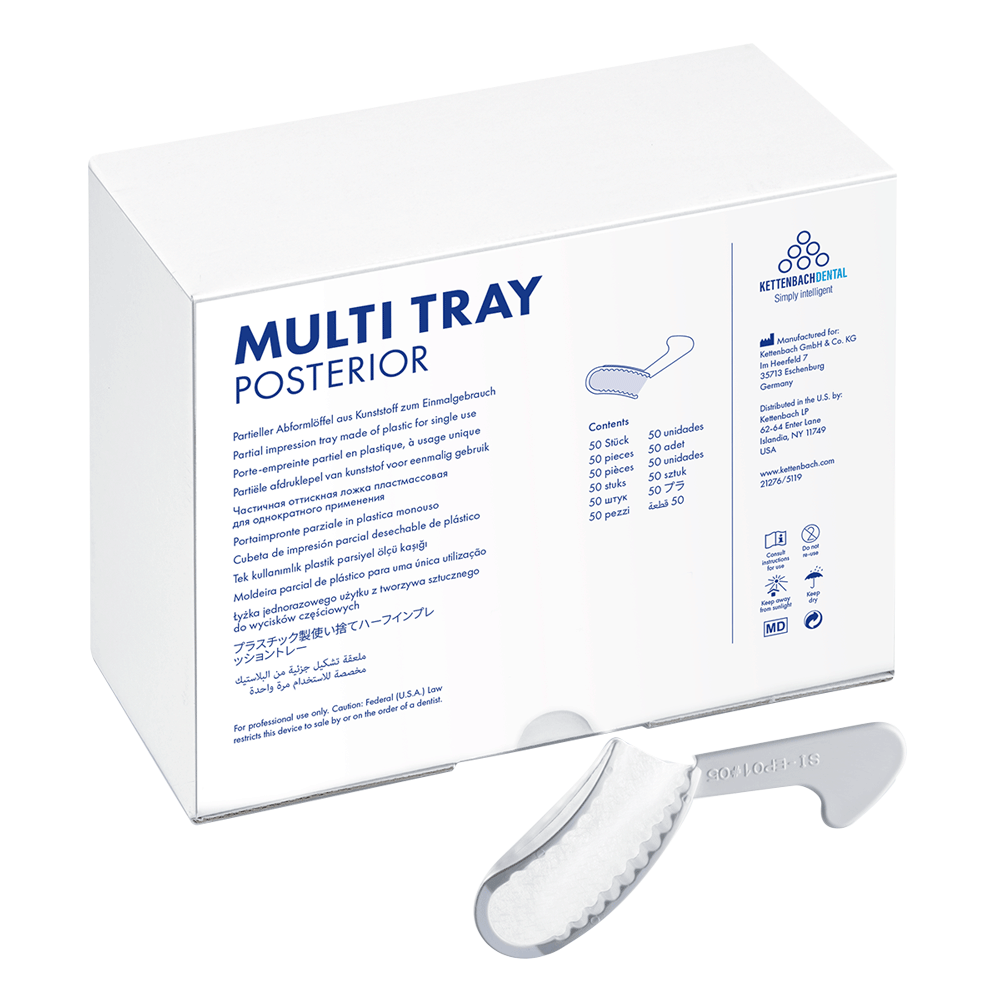 Multi Tray avtryckssked posterior 50st