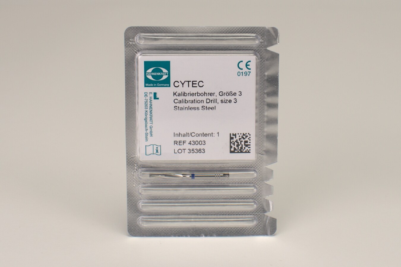 Cytec Borr nr 3 Blå 1,8mm