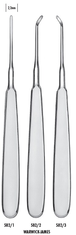Rothävel Warwick-James vinklad rak 2,2mm