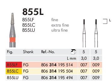 FG Diamantborr 855 LF 009 5st