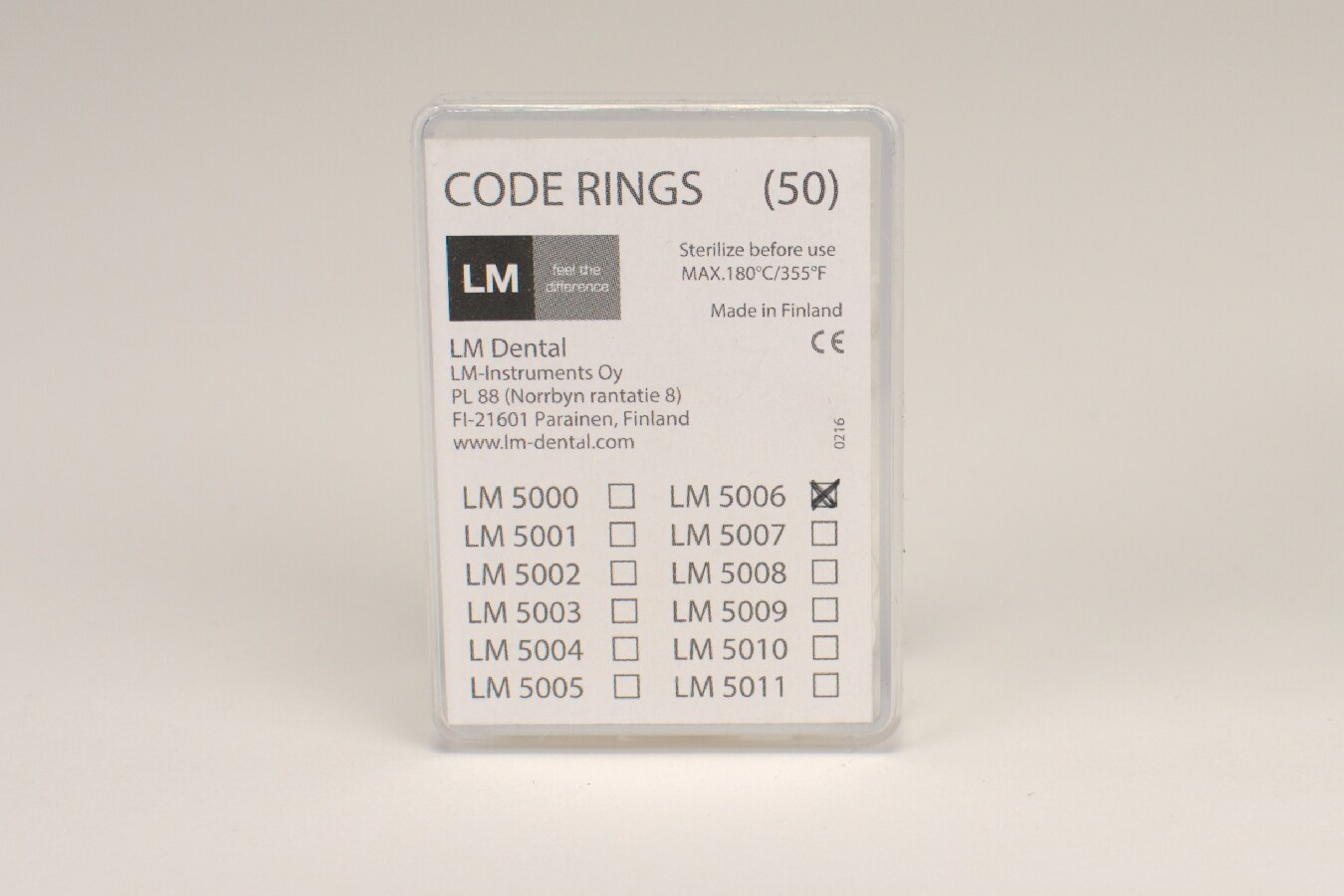 LM ID Märkning Ringar Vit 50st