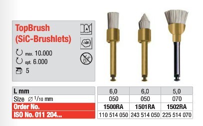 Topbrush Prophy borste Vst 1500RA 5st