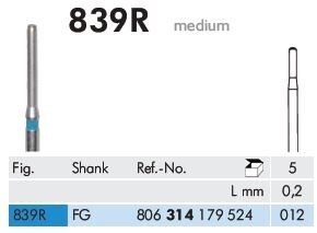 FG Diamantborr 839R 012 5st