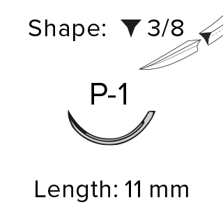 Sutur Ethicon Vicryl 6-0 ofärgad P-1 36st