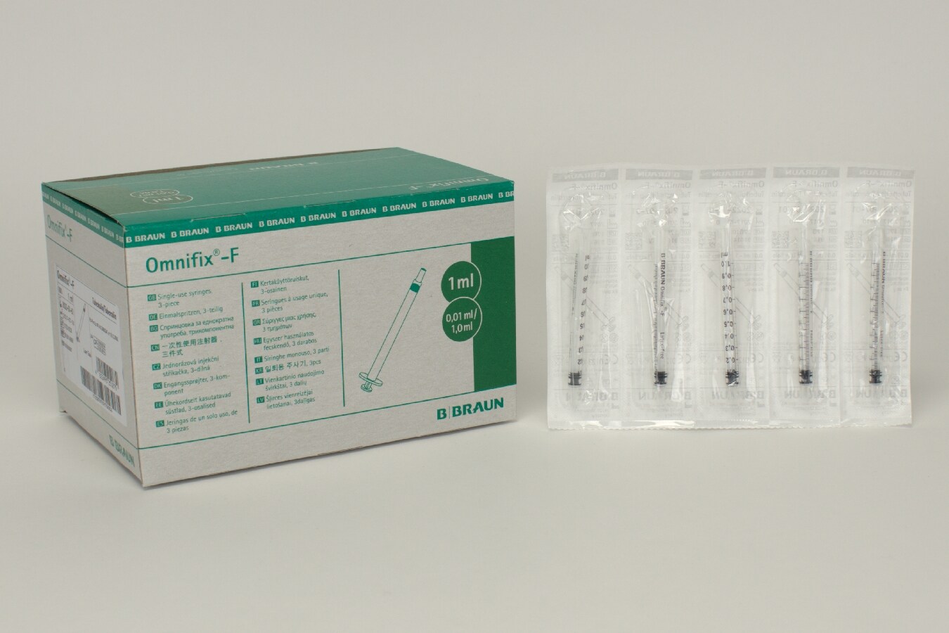 Omnifix-F Spolspruta Luer 1ml 100st