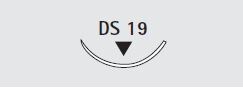 Sutur Supramid 3/0 DS19 svart 75cm 12st