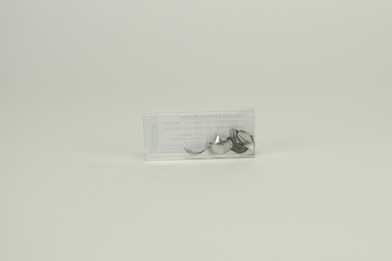 Quickmat Sektionsmatris molar 0.025mm / 6.4mm 100st