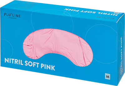 Handske Nitril Soft PF Rosa M PluLine 100st