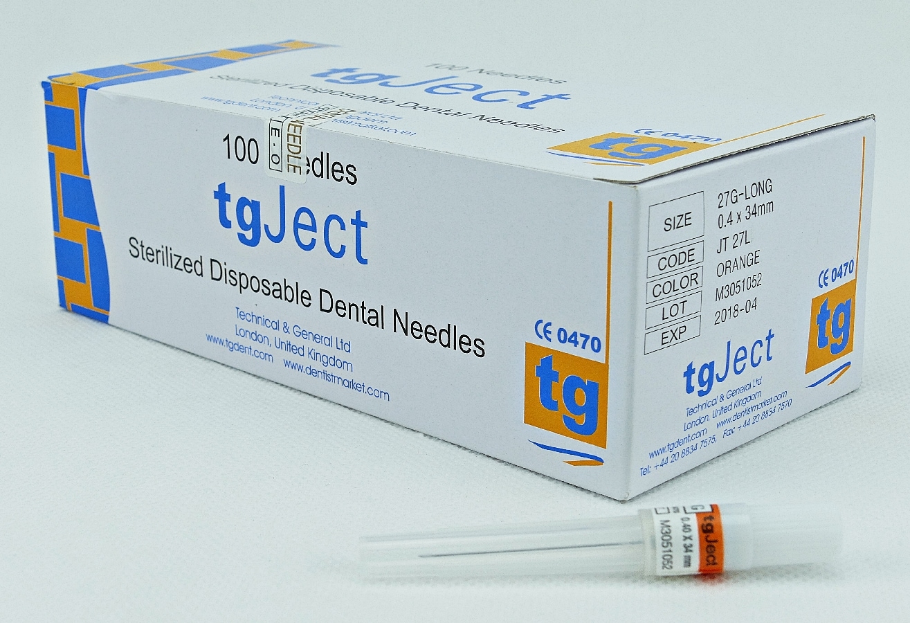 tg Ject Injektionskanyl 27G 0,4x34mm 100st
