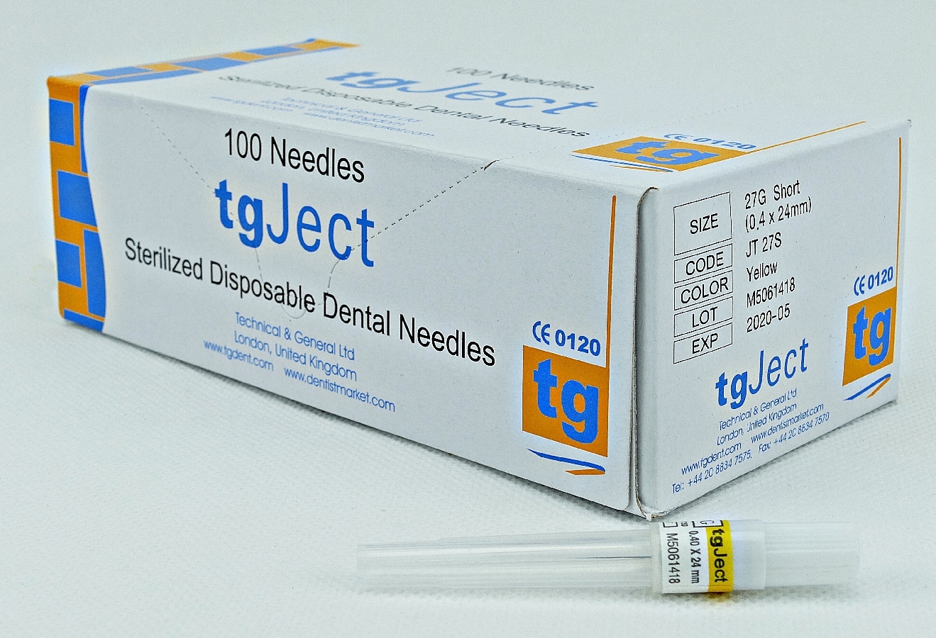 tg Ject Injektionskanyl 27G 0,4x24mm 100st