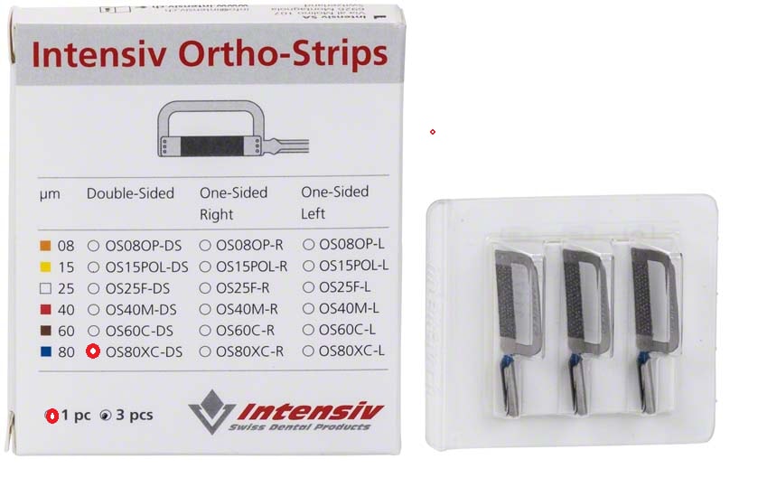 Ortho-strips dubbelsidig Coarse OS80XC 3st