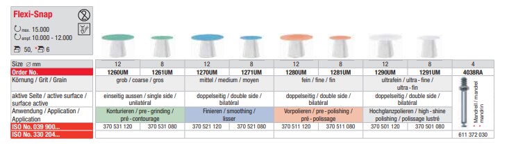 Flexi-Snap Polerare 8mm /G 50st