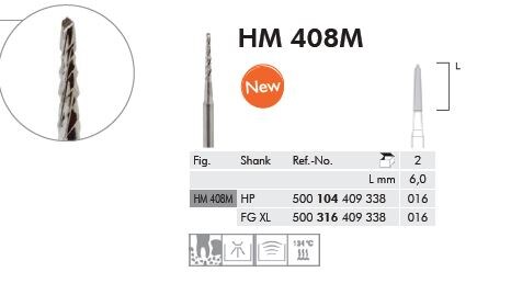 FG Kirurgiborr HM 408M 316 016 XL 2st