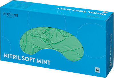 Handske Nitril Soft PF Mint S PluLine 100st