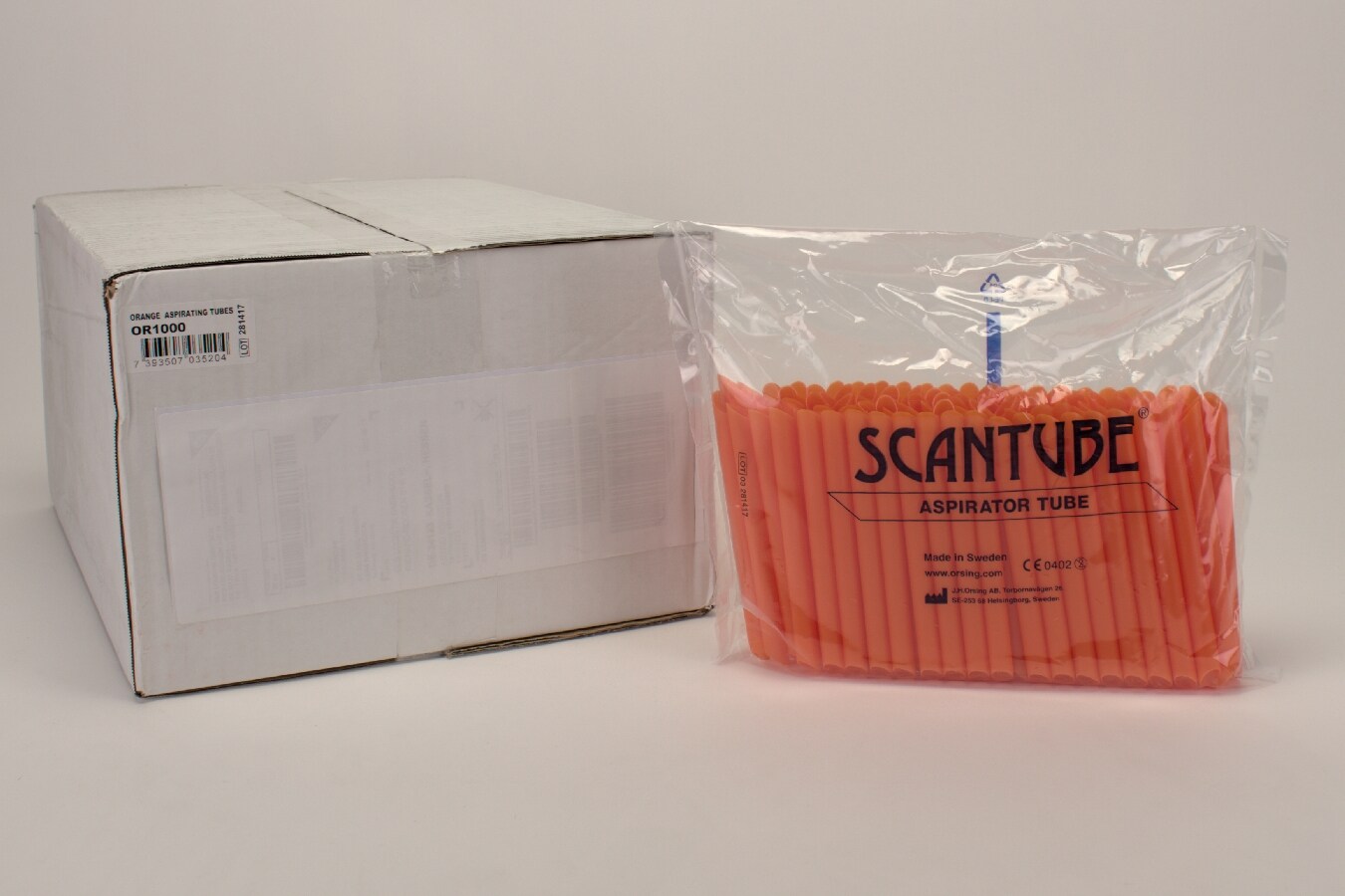 Sugrör Scantube Orange 10x100st