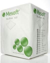 Mesoft 4-lagers osteril 10x10cm 100st