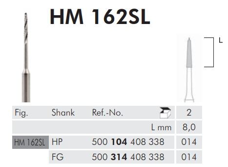 Hst Kirurgiborr HM 162SL 104 014 2st