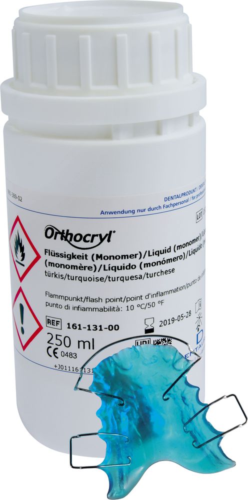 Orthocryl vätska turkos 250ml