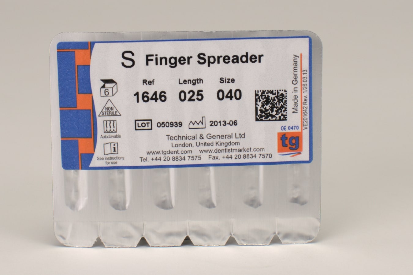 tg Finger Spreader 25mm ISO 040 6st