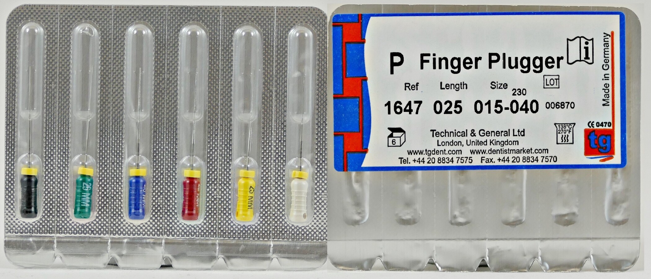 tg Finger Plugger 25mm ISO 15-40 6st