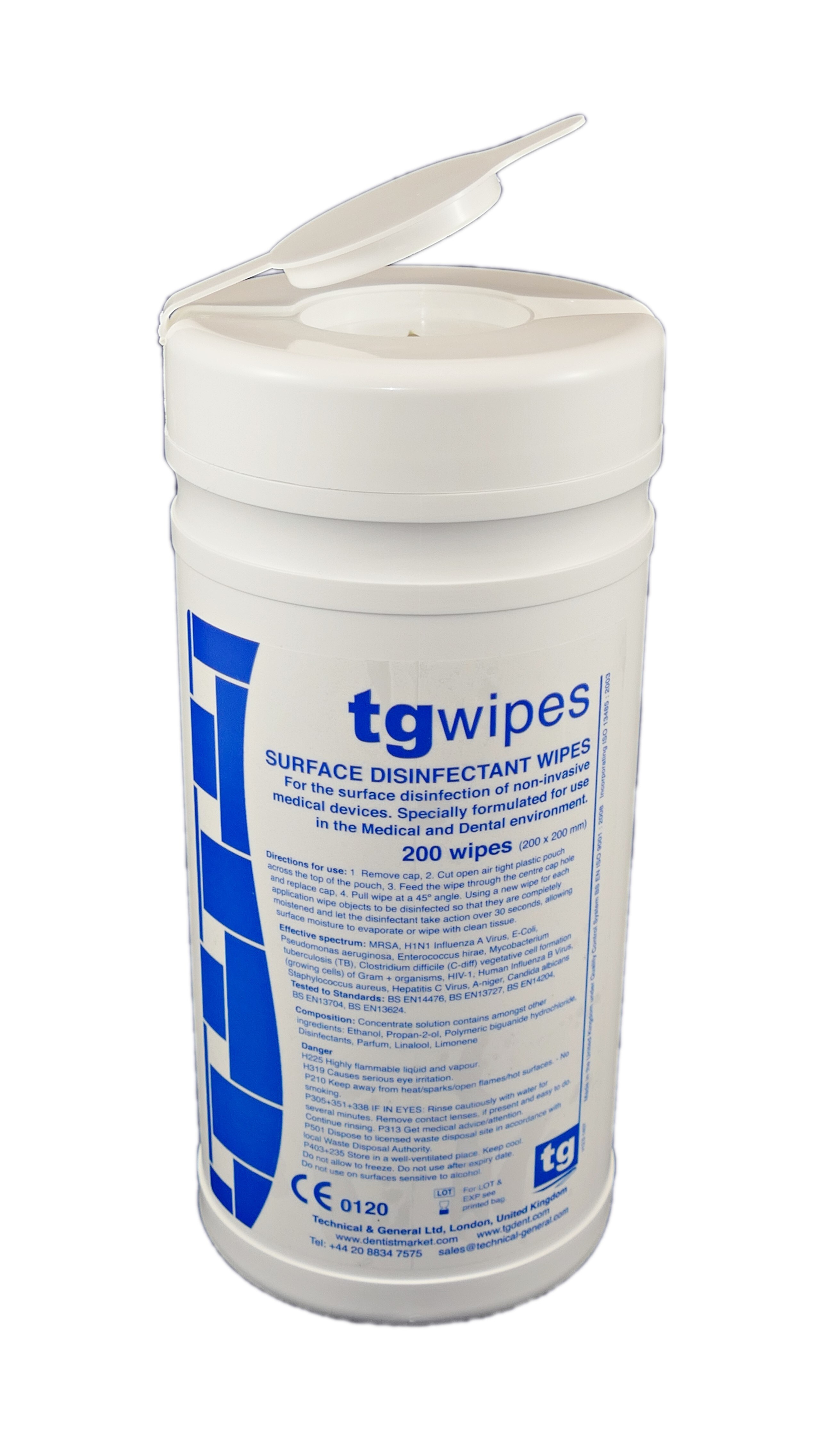 tg Wipes Ytdesinfektionsduk 18,5x18,5cm 100st