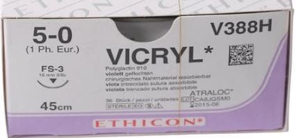 Sutur Ethicon Vicryl 5-0 violett FS-3 36st