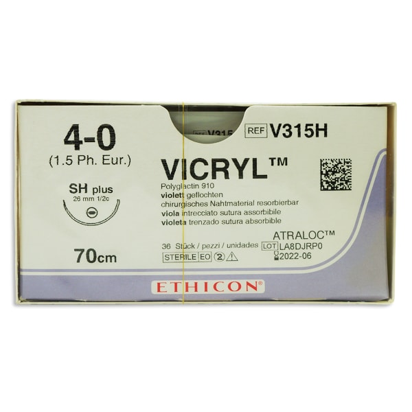 Sutur Ethicon Vicryl 4-0 violett SH 36st