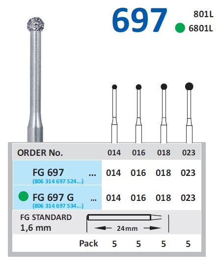 Fg Diamantborr 697 023 G 5st