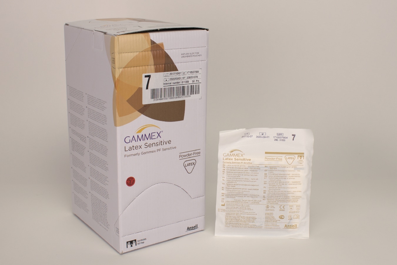 OP Handske Gammex Latex Sensitiv 7 PF 50par