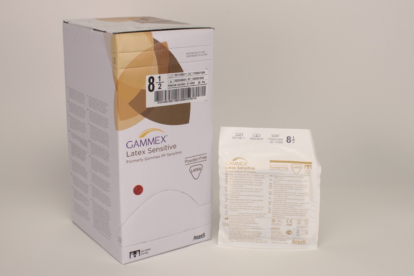 OP Handske Gammex Latex Sensitiv 8,5 PF 50par