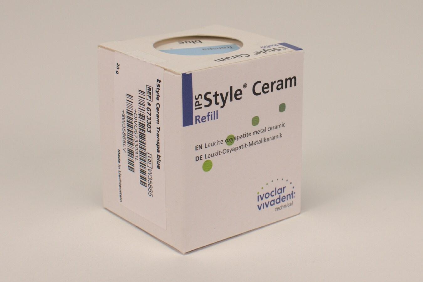 IPS Style Ceram Transpa blue 20g